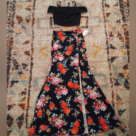 Two Piece Skirt & Crop Top Set • B. Darlin Brand • Size 7/8 • NWT - Picture 13 of 13